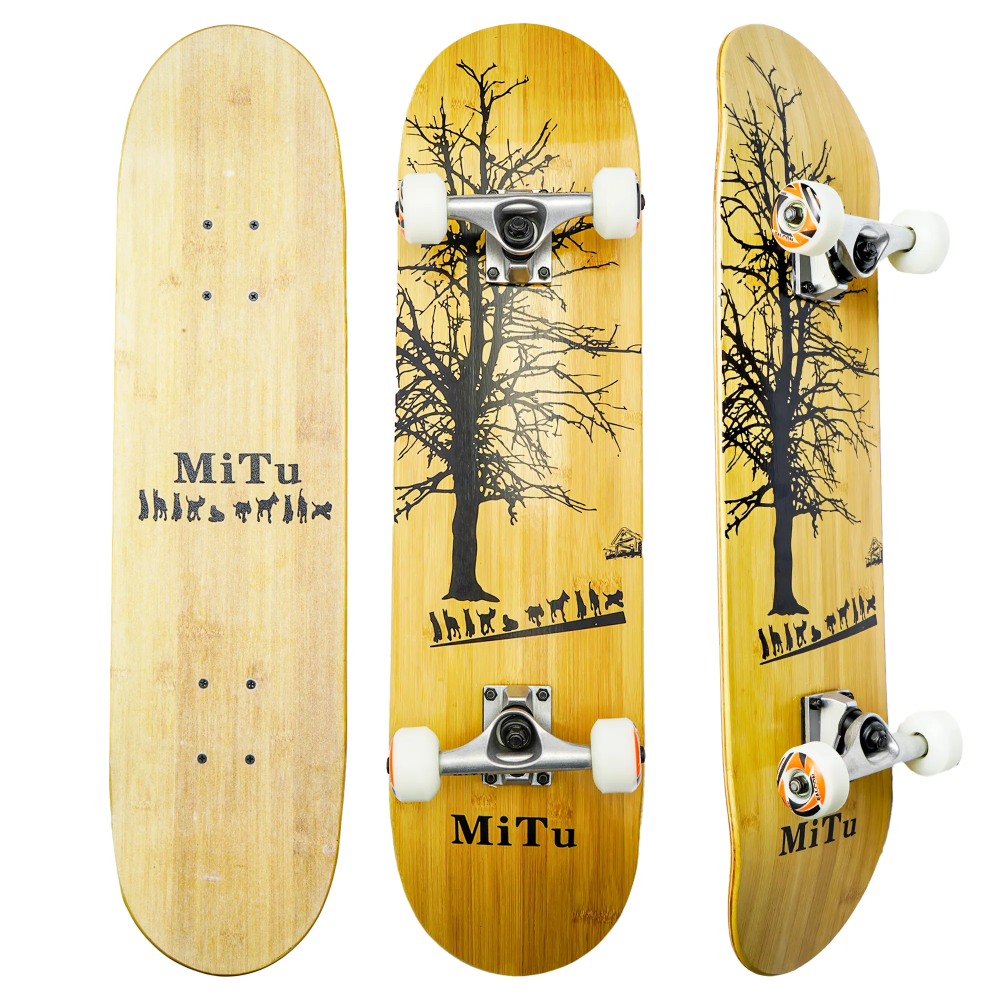 Mite Pro Canadian Maple Art Deck Stunt Skateboard..