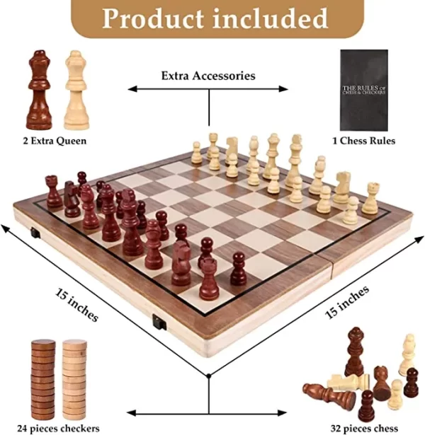 معدات الشطرنج - Folding Chess and Draughts