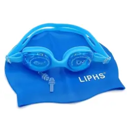 طقم نظارة سباحة للأطفال مع طاقية ..