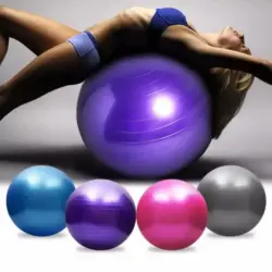 كرة جيم مطاطية لتمارين اليوغا واللياقة البدنية مقاس 75 سم قابلة للنفخ