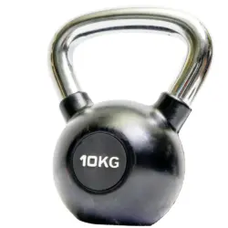 10KG Rubber-Coated Iron Kettlebell
