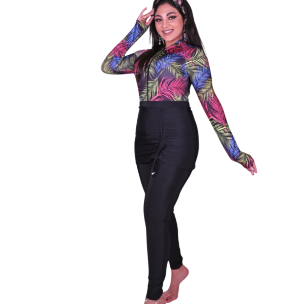Miami Full Coverage Women's Swimwear Set with Removable Skirt